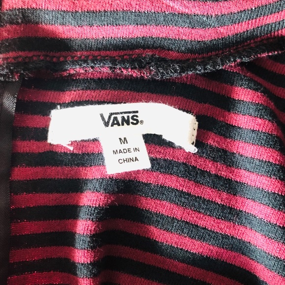 Vans maroon and black stripe dress - Picture 4 of 4